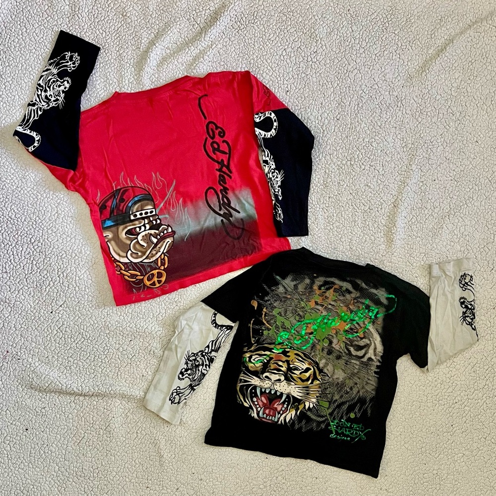 Ed Hardy toddler long sleeve vintage 2010 sz 4-5